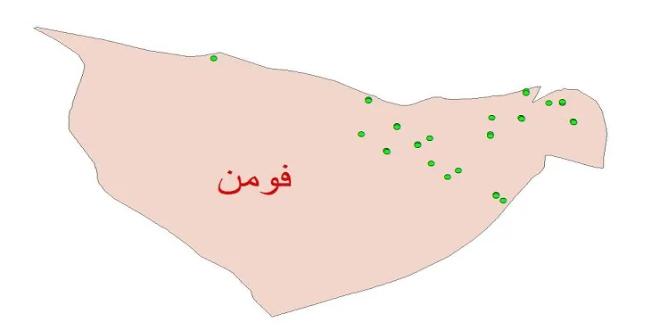 دانلود نقشه شیپ فایل کیفیت آب چاه های شهرستان فومن