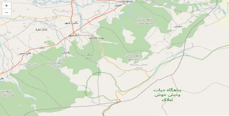 دانلود نقشه شهرستان آزادشهر + pdf با کیفیت بالا