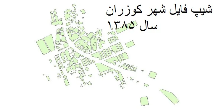 دانلود شیپ فایل بلوک آماری شهر کوزران
