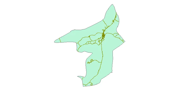 جدیدترین نقشه شیپ فایل راه های شهرستان کهنوج + PDF