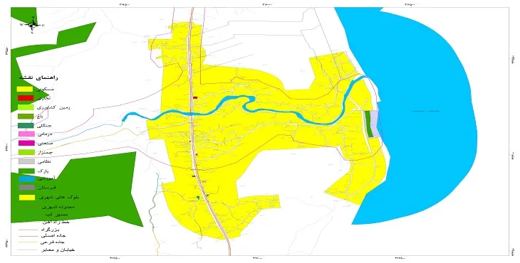 نقشه شیپ فایل (GIS) شهر حویق 1405 + عکس با کیفیت