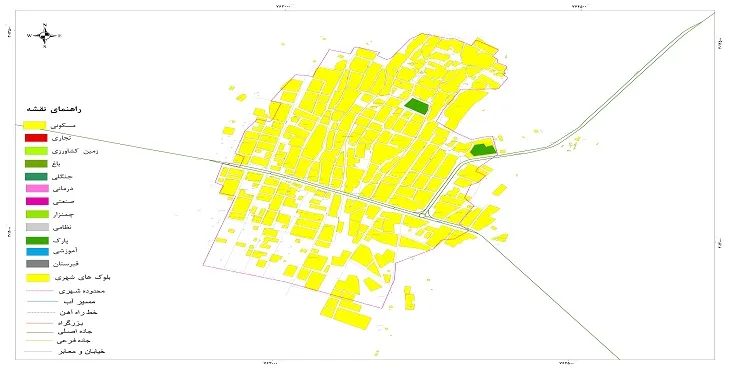 نقشه شیپ فایل (GIS) شهر اهل 1404 + عکس با کیفیت