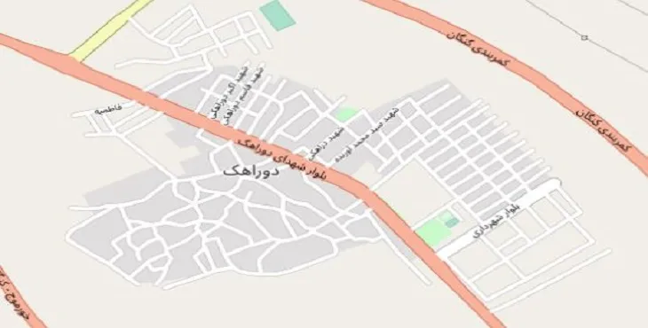 دانلود نقشه شهر دوراهک + pdf با کیفیت بالا