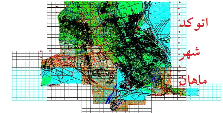 دانلود نقشه اتوکد (Autocad) شهر ماهان