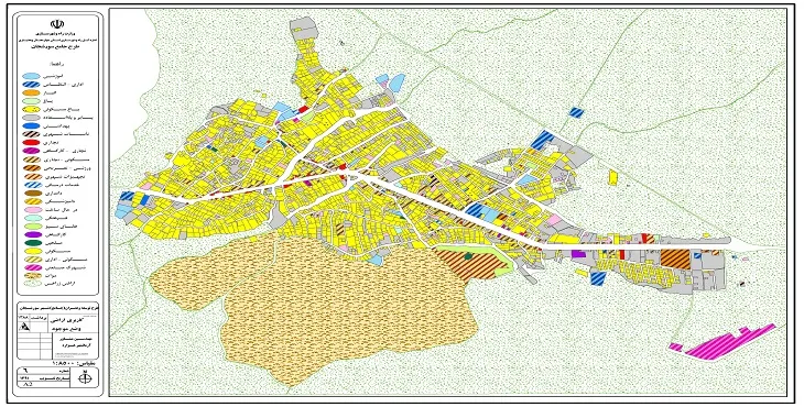 دانلود نقشه کاربری اراضی شهر سورشجان