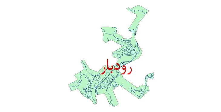 دانلود نقشه شیپ فایل شبکه معابر شهر رودبار