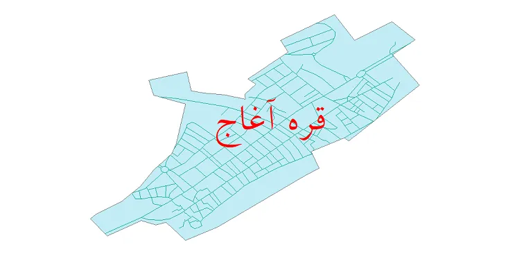 دانلود نقشه شیپ فایل شبکه معابر شهر قره آغاج