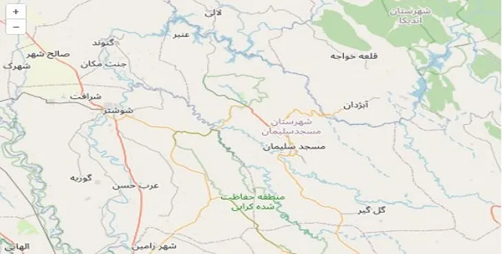 دانلود نقشه شهرستان مسجد سلیمان + pdf با کیفیت بالا