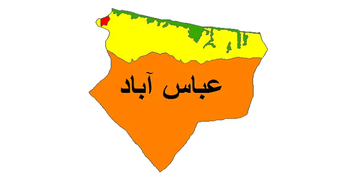 بروزترین نقشه شیپ فایل کاربری اراضی شهرستان عباس آباد + PDF