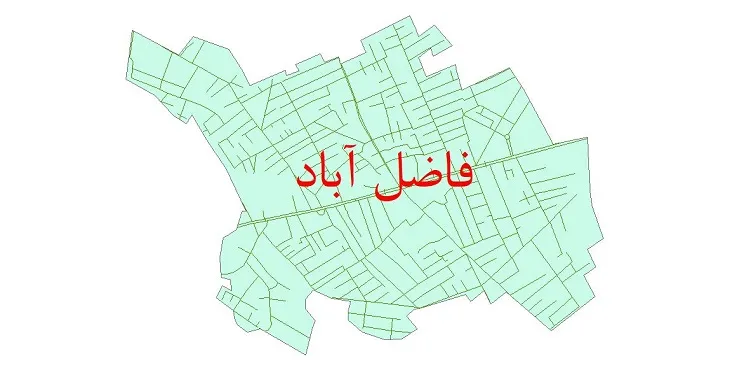 دانلود نقشه شیپ فایل شبکه معابر شهر فاضل آباد