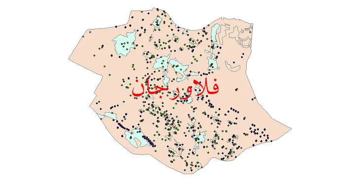 دانلود نقشه جمعیت نقاط شهری و روستایی شهرستان فلاورجان از سال 1335 تا 1395