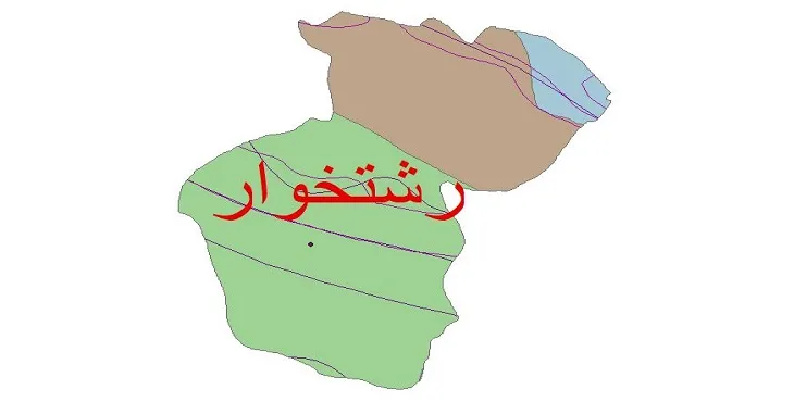 نقشه شیپ‌ فایل اقلیم‌شناسی شهرستان رشتخوار + 7 لایه اقلیمی