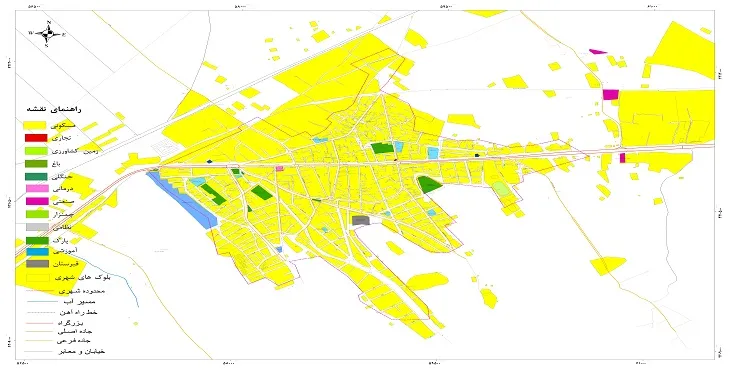 نقشه شیپ فایل (GIS) شهر ایلخچی 1404 + عکس با کیفیت