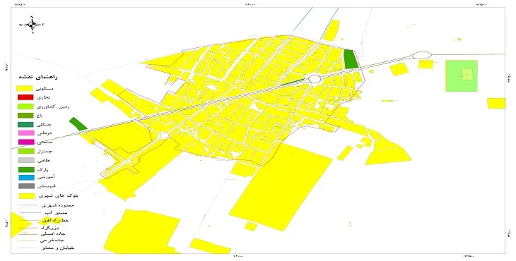 نقشه شیپ فایل (GIS) شهر انابد 1404 + عکس با کیفیت