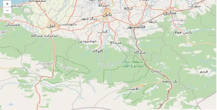 دانلود نقشه شهرستان بابل + pdf با کیفیت بالا