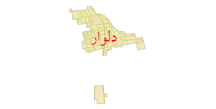 دانلود نقشه شیپ فایل شبکه معابر شهر دلوار