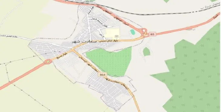 دانلود نقشه سعادت شهر + pdf با کیفیت بالا