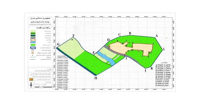 نقشه محدوده و حریم شهر نیک پی | کیفیت بالا