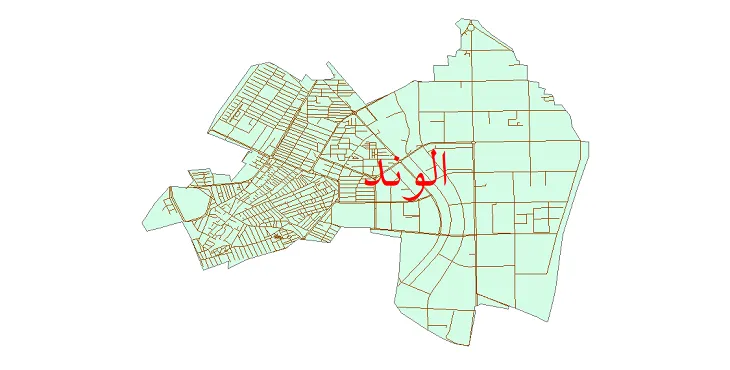 دانلود نقشه شیپ فایل شبکه معابر شهر الوند