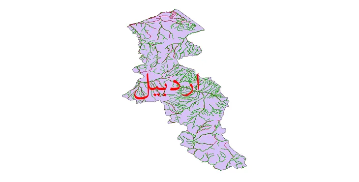 دانلود نقشه شیپ فایل (GIS) رودخانه های استان اردبیل