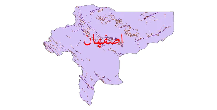 دانلود نقشه شیپ فایل (GIS) گسل های استان اصفهان