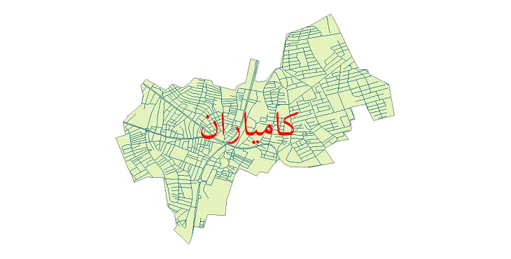 دانلود نقشه شیپ فایل شبکه معابر شهر کامیاران