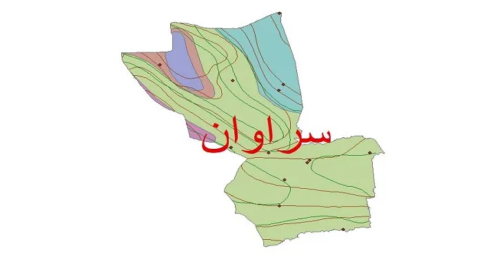 نقشه شیپ‌ فایل اقلیم‌شناسی شهرستان سراوان + 7 لایه اقلیمی