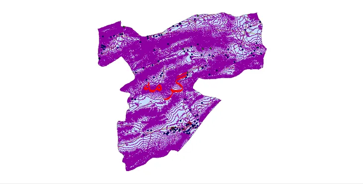 دانلود نقشه های شیپ فایل شهرستان گرمه + کاملترین لایه GIS