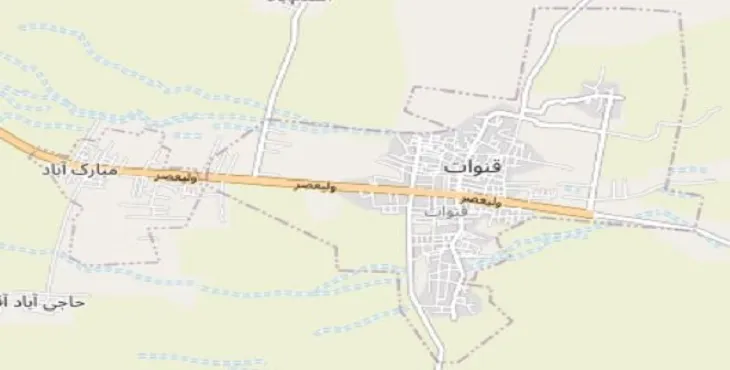 دانلود نقشه شهر قنوات + pdf با کیفیت بالا
