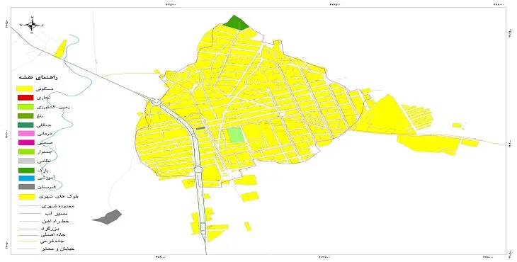 نقشه شیپ فایل (GIS) شهر چرام 1404 + عکس با کیفیت