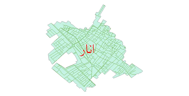 دانلود نقشه شیپ فایل شبکه معابر شهر انار