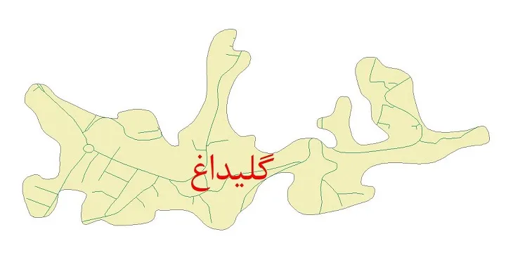 دانلود نقشه شیپ فایل شبکه معابر شهر گیلداغ