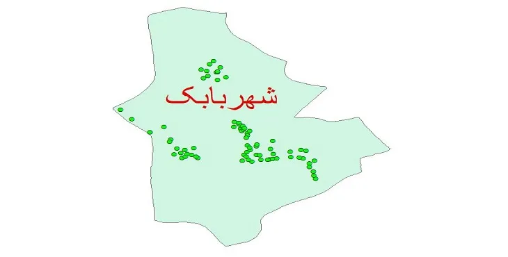 دانلود نقشه شیپ فایل کیفیت آب چاه های شهرستان شهربابک