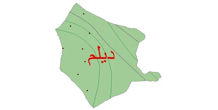 نقشه شیپ‌ فایل اقلیم‌شناسی شهرستان دیلم + 7 لایه اقلیمی