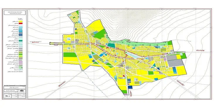 دانلود آلبوم نقشه های طرح جامع شهر قیدار