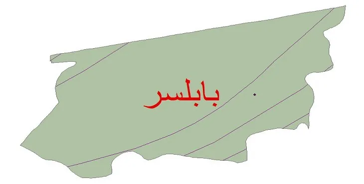 نقشه شیپ‌ فایل اقلیم‌شناسی شهرستان بابلسر + 7 لایه اقلیمی