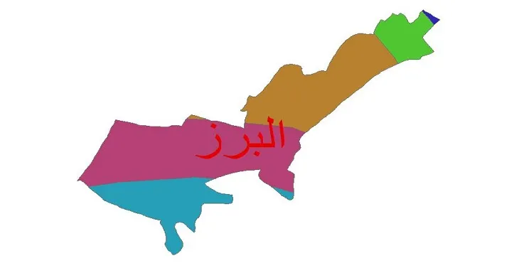 نقشه شیپ‌ فایل اقلیم‌شناسی شهرستان البرز + 7 لایه اقلیمی