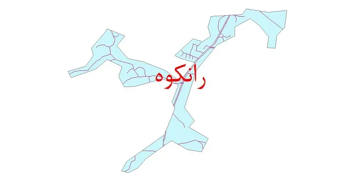 دانلود نقشه شیپ فایل شبکه معابر شهر رانکوه