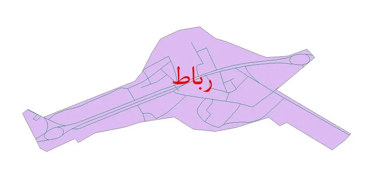 دانلود نقشه شیپ فایل شبکه معابر شهر رباط