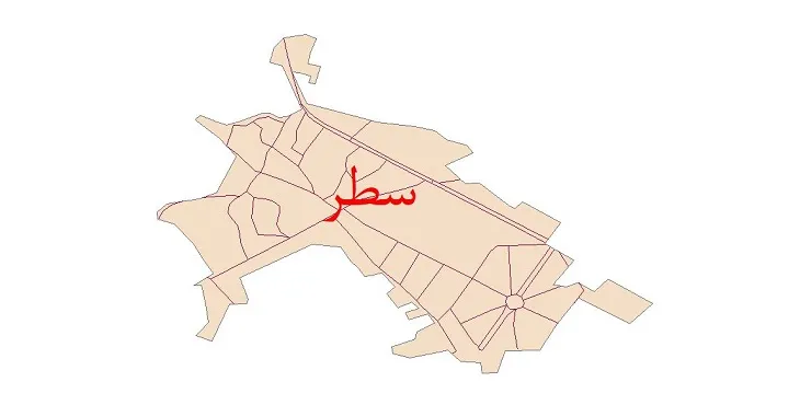 دانلود نقشه شیپ فایل شبکه معابر شهر سطر