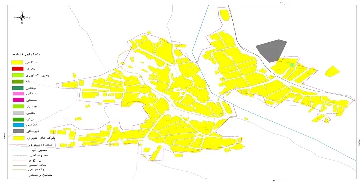 نقشه شیپ فایل (GIS) شهر هارونی 1404 + عکس با کیفیت