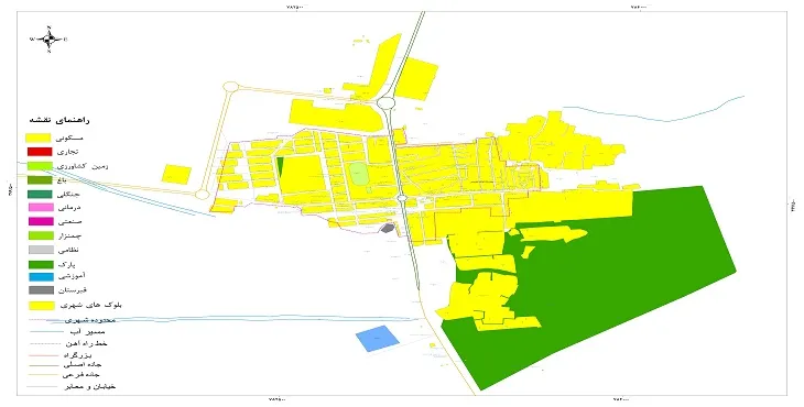نقشه شیپ فایل (GIS) شهر امیریه 1404 + عکس با کیفیت