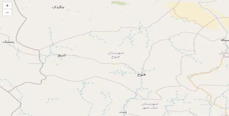 دانلود نقشه شهرستان فنوج + pdf با کیفیت بالا