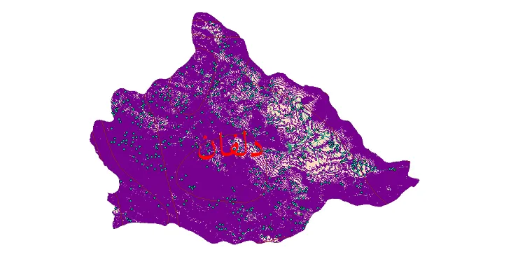 دانلود نقشه های شیپ فایل شهرستان دلفان + کاملترین لایه GIS