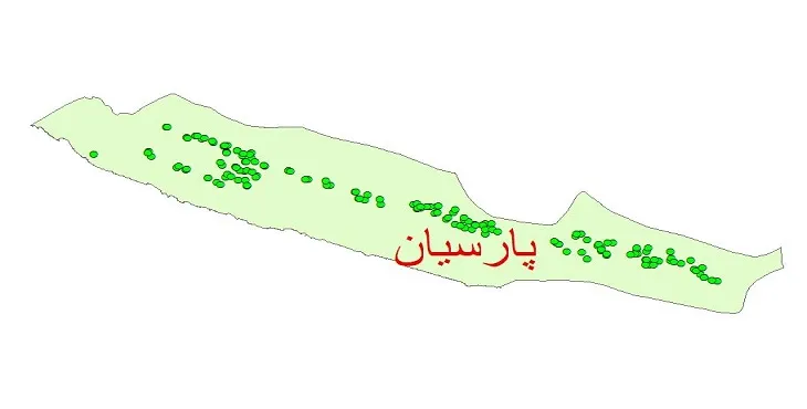 دانلود نقشه شیپ فایل کیفیت آب چاه های شهرستان پارسیان