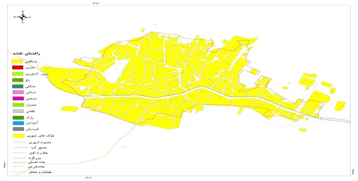 نقشه شیپ فایل (GIS) شهر ونک 1404 + عکس با کیفیت