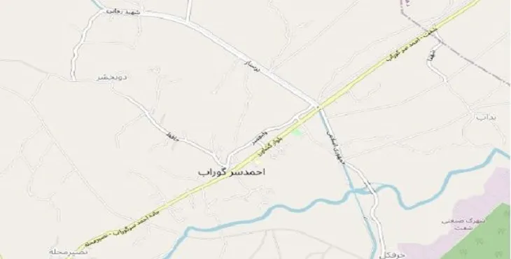 دانلود نقشه شهر احمد سرگوراب + pdf با کیفیت بالا