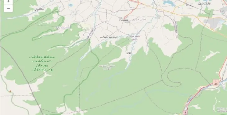 دانلود نقشه شهرستان شفت + pdf با کیفیت بالا