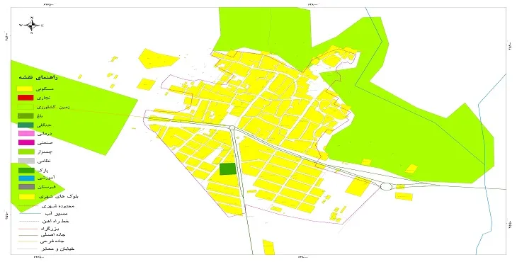 نقشه شیپ فایل (GIS) شهر دهرم 1404 + عکس با کیفیت