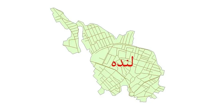 دانلود نقشه شیپ فایل شبکه معابر شهر لنده